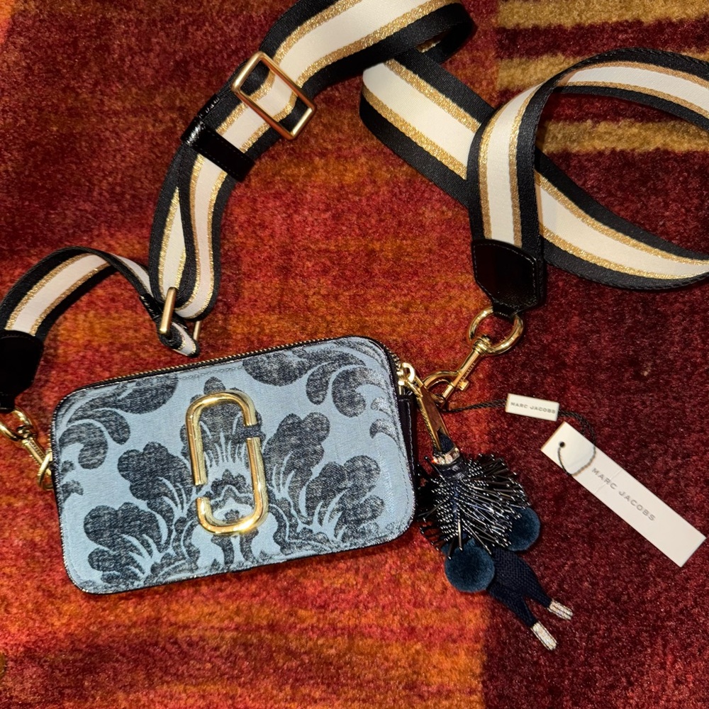 Marc Jacobs Blue and Black Tassel Accessory